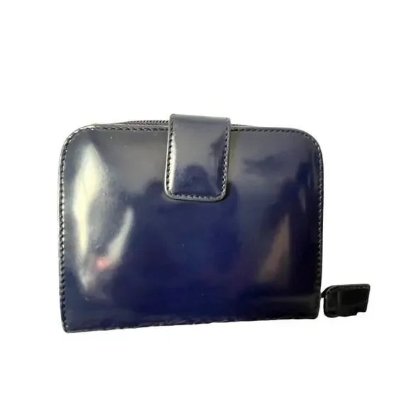 Prada Navy Patent Leather Wallet - Picture 2 of 6